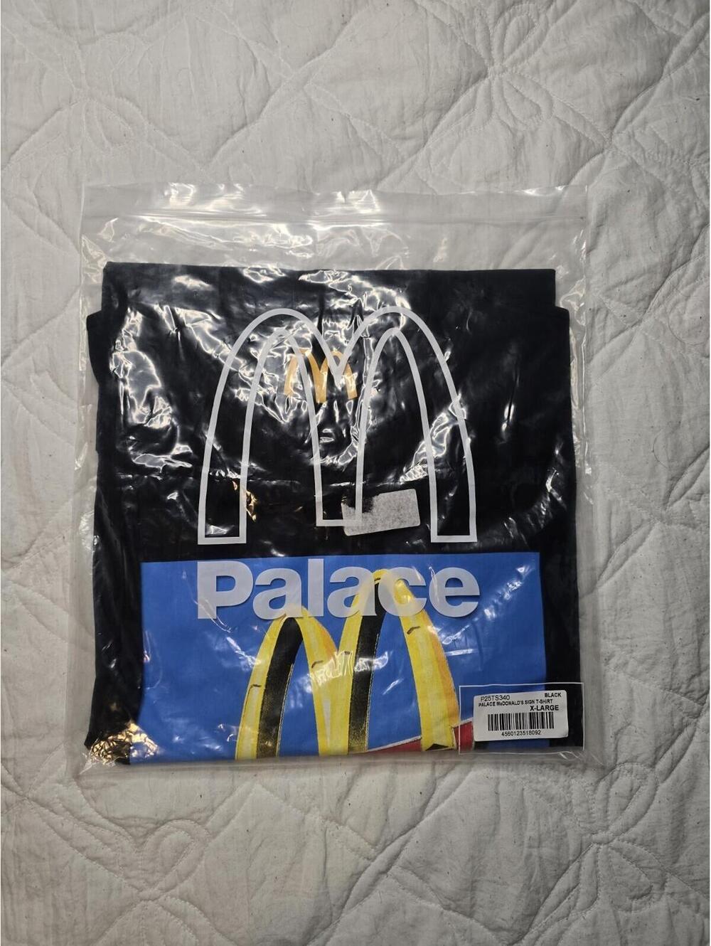 Palace McDonald's Sign T Shirt Black XL P25TS340 Sealed Bag